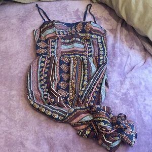 Long summer printed dress